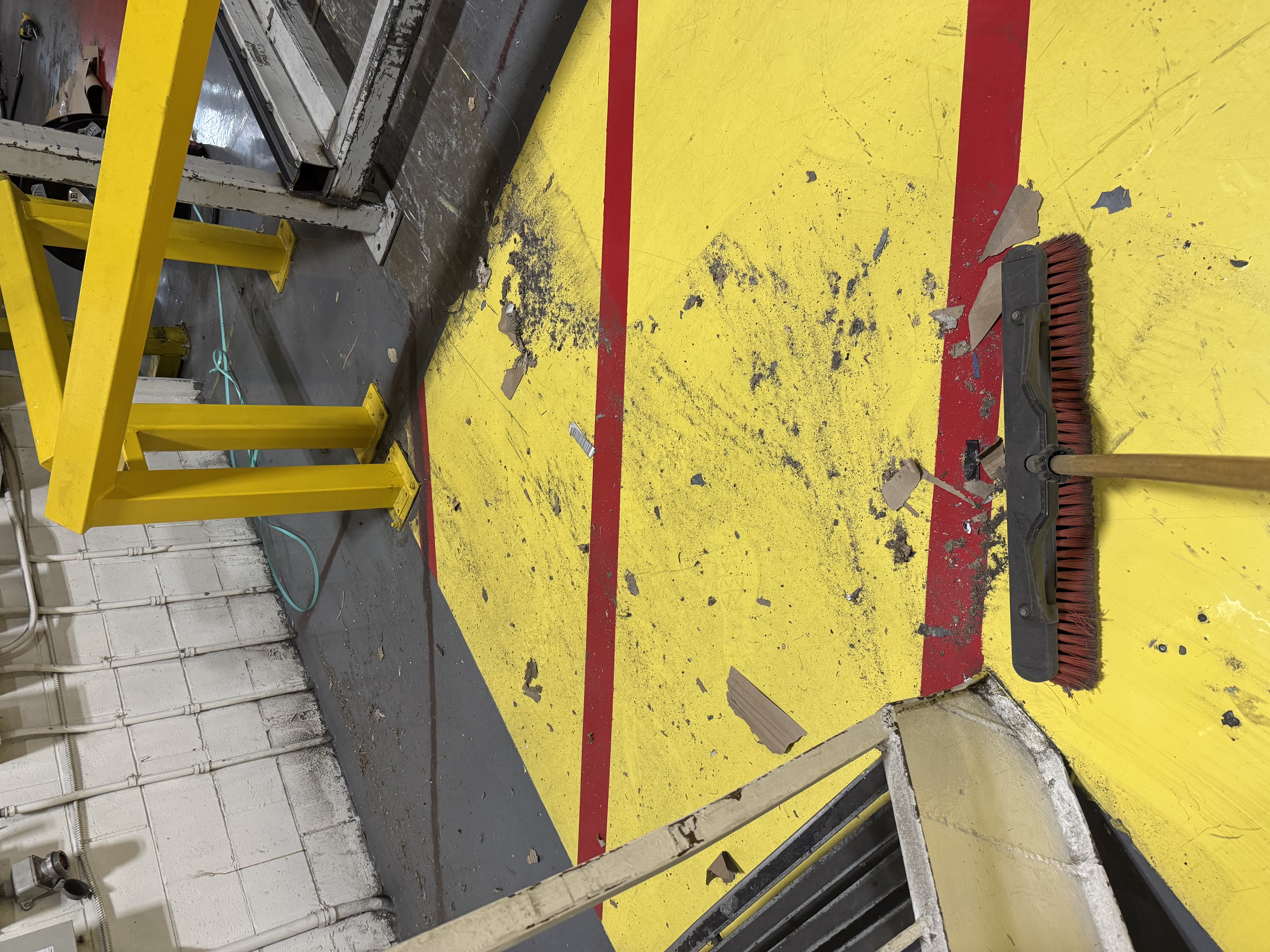 Bright hallway after professional cleaning