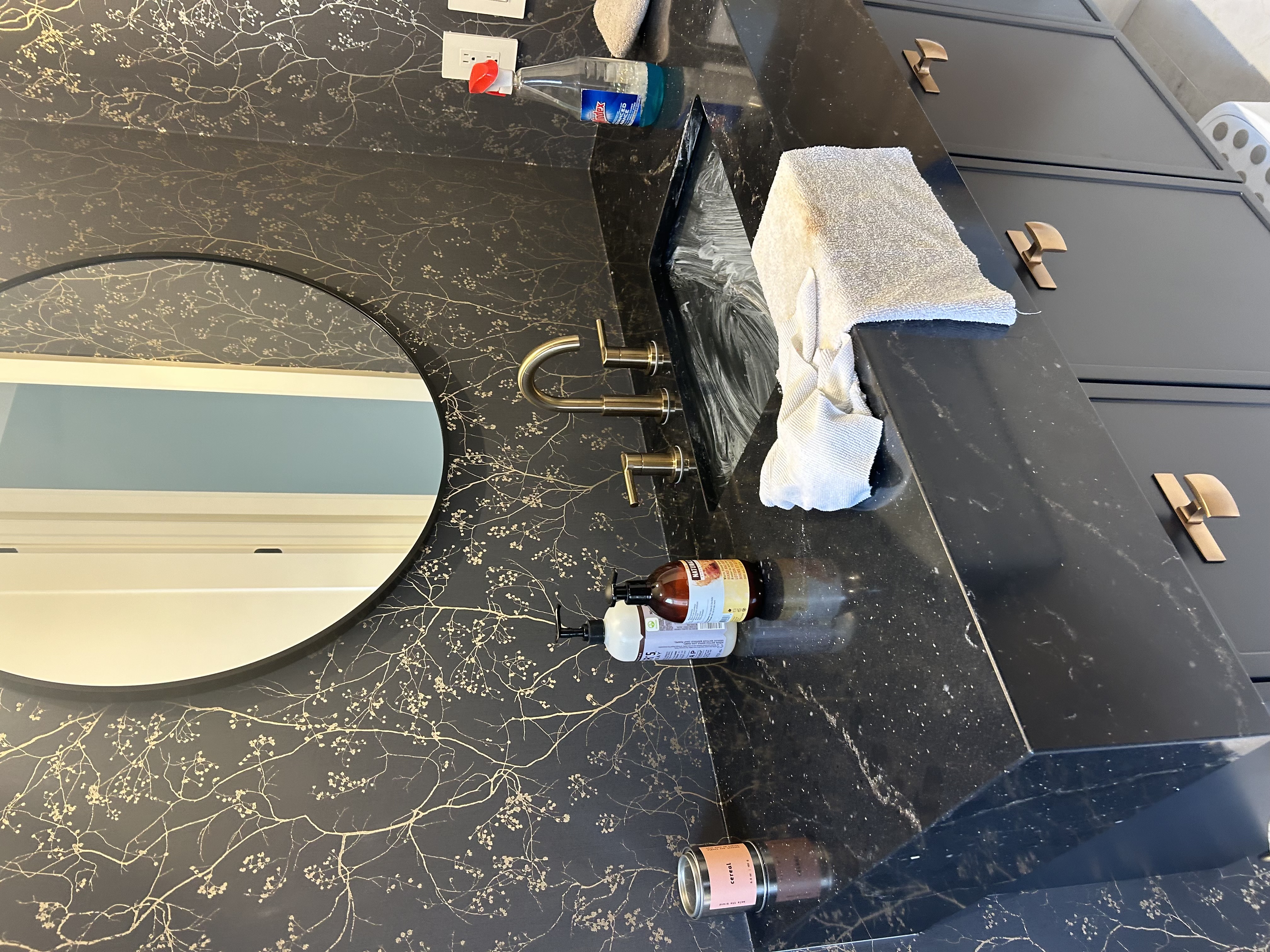 Cleaned industrial workspace with organized equipment