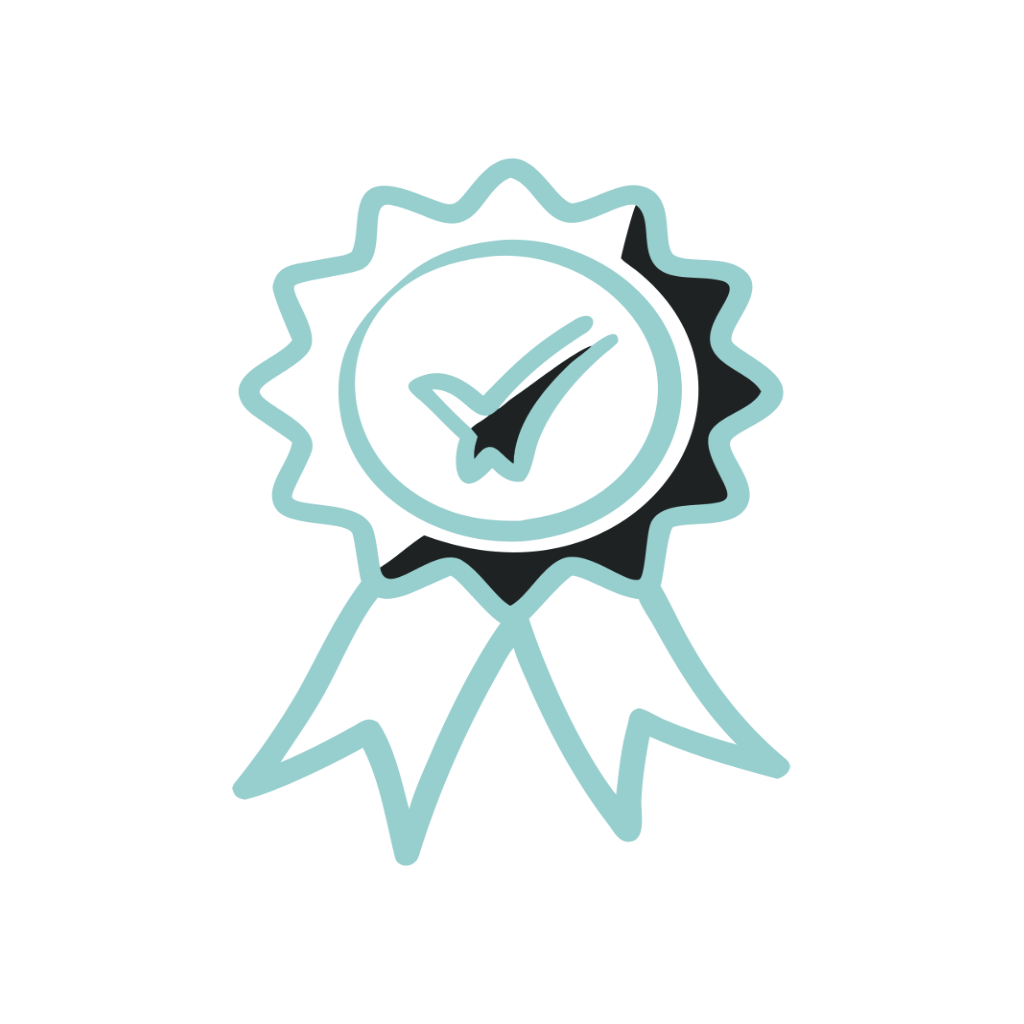 Satisfied customer trust graphic